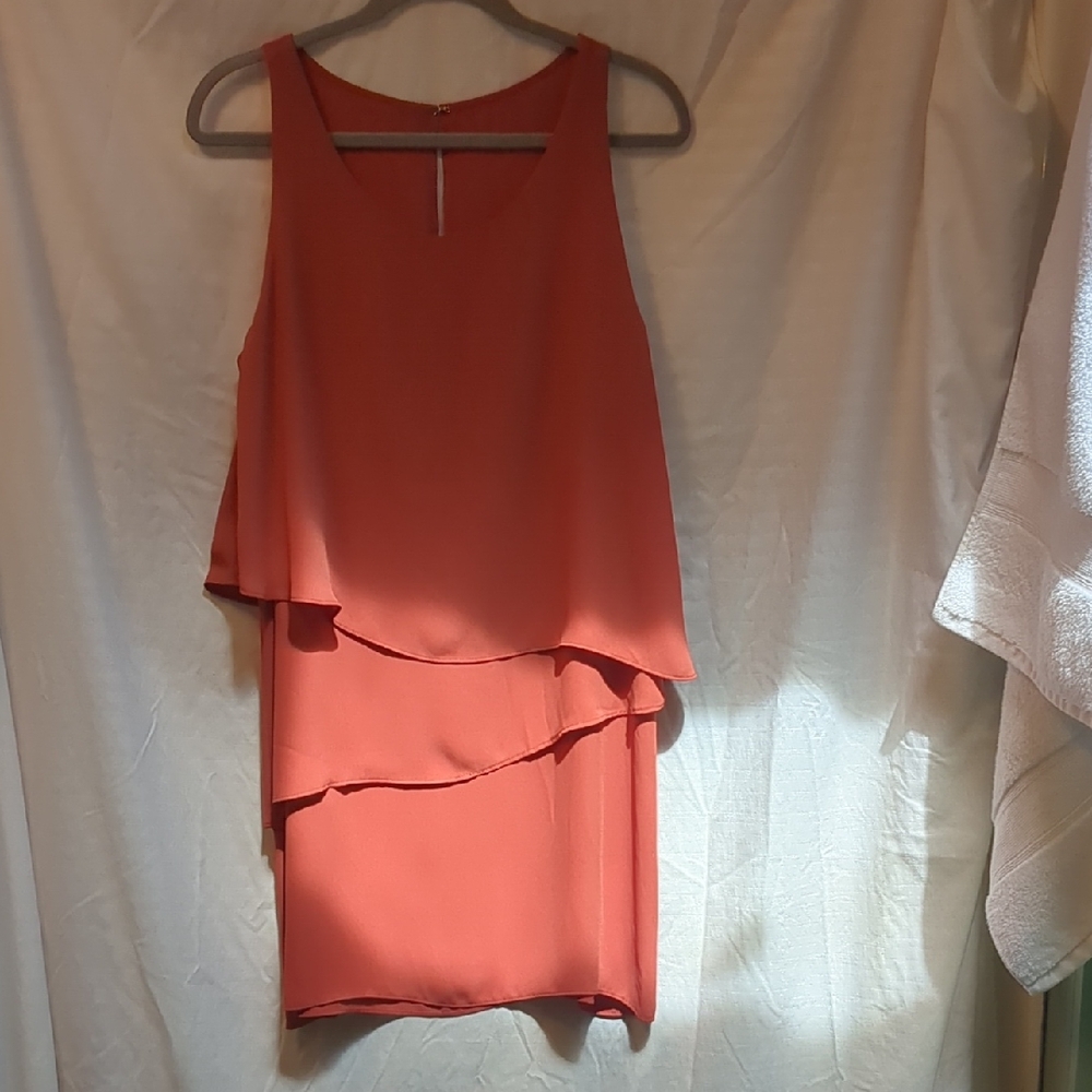 Chelsea28 Asymmetrical Dress - Rust
